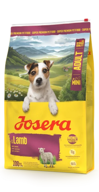 Josera Mini Adult Lamb (Mini Deluxe) Сухий беззерновий корм з ягнятком для дорослих собак малих порід, 900 г