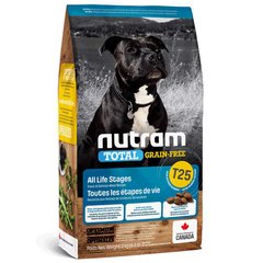 Nutram T25 Total GF Холістик для собак всіх життєвих стадій, з лососем та фореллю, без зерновий 11.4кг