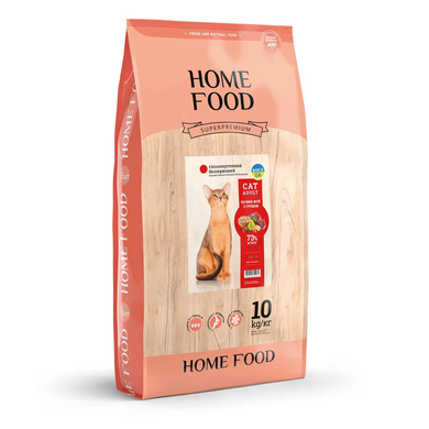 Home Food Cat Adult Hypoallergenic Grain-Free для Sterilised/Neutered Cats - Сухой гипоаллергенный беззерновой корм "Утиное филе с грушей" для взрослых стерилизованных/кастрированных кошек, 10 кг