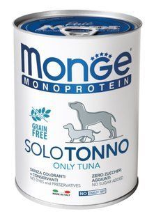Monge Dog Solo - Вологий корм із тунцем, 400 г