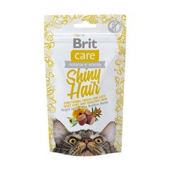 Brit Care Cat Snack Shiny Hair Напівм'які беззернові ласощі для підтримки краси вовни у кішок