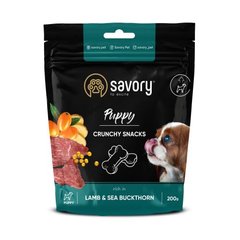 Savory Crunchy Snacks Puppy Хрумкі ласощі з ягнятком та обліпихою для здорового росту цуценят