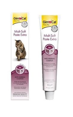 Gimcat Malt-Soft Extra паста для выведения шерсти из желудка кошек, 20 г