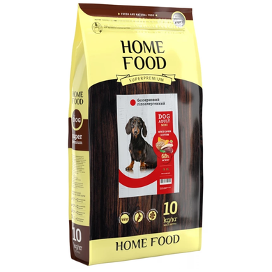 Home Food Dog Adult Mini Hypoallergenic Grain-Free - Сухой беззерновой гипоаллергенный корм с мясом утки и нутом для взрослых собак малых пород, 10 кг