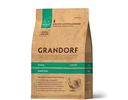 Grandorf Turkey Adult Maxi Сухий корм з індичкою для дорослих собак великих порід від 1 року, 3 кг