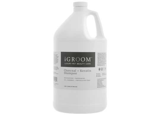 iGroom Charcoal + Keratine Shampoo Шампунь для очищения и питания кожи и шерсти