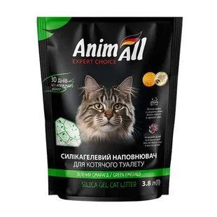Animall Cat litter Green emerald Наповнювач силікагелевий Зелений смарагд для котячого туалету, 3,8 л