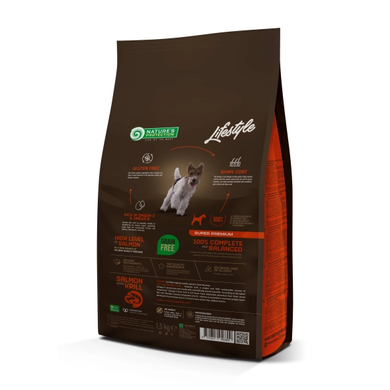 Nature&rsquo;s Protection Lifestyle Grain Free with Salmon and Krill for Adult Small and Mini Breeds Сухий беззерновий корм з лососем та крилем  для собак малих порід, 1,5 кг