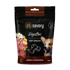 Savory Soft Snacks Digestion Savory Soft Snacks Digestion М'які ласощі з ягнятком та ромашкою для покращення травлення собак