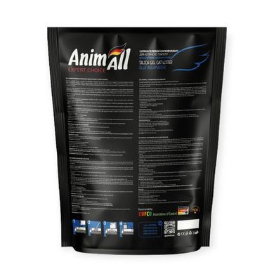 AnimAll Наповнювач силікагелевий Блакитний аквамарин для котячого туалету, 3,8 л