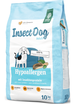 Green Petfood InsectDog Hypoallergen - Сухой корм для собак с протеинами насекомых для взрослых собак, 900 г