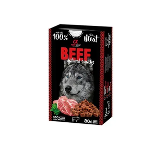 Alpha Spirit Beef Natural Snacks Альфа Спирит Полувлажное лакомство с говядиной для взрослых собак, 80 г