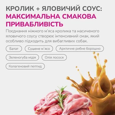 LK Baits Pet Nutrigo Treat Rabbit Функціональні ласощі з кроликом та яловичим соусом (&Oslash; 12 мм) для собак , 150 г