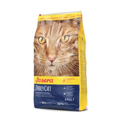 Josera DailyCat - Сухой корм с птицей и картофелем для взрослых кошек с чувствительным пищеварением, 400 г