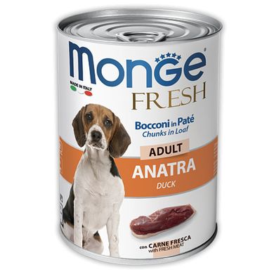 Monge Dog Fresh Adult Duck - Консервы для взрослых собак с уткой, 400 г