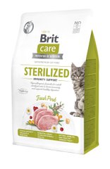 Brit Care Cat GF Sterilized Immunity Support - Сухий корм для стерилізованих котів зі свининою, 7 кг
