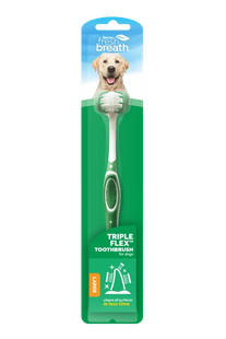 TropiClean TripleFlex Тропіклін Зубна щітка для собак середніх і великих порід, М