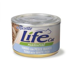 LifeCat консерва тунець з білою рибою для котів, 150 г