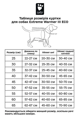 Hurtta Extreme Warmer III ECO Теплая куртка для собак, размер 25