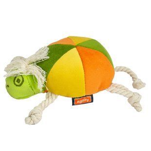 Agility М'яка іграшка Черепаха з канатами для собак, 16 см