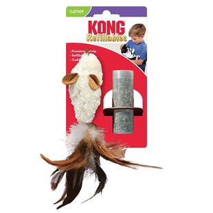 Kong Refillables Feather Mouse Игрушка мышка для кошек