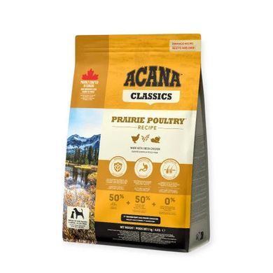Acana Prairie Poultry Dog Сухой корм с цыпленком и индейкой для собак, 2 кг