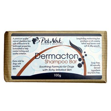 Dermacton shampoo bar for itchy Dogs Натуральный твердый шампунь от зуда для собак 100 г