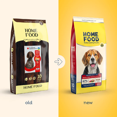 Home Food Dog Adult Medium/Maxi Hypoallergenic Grain-Free - Сухий беззерновий гіпоалергенний корм з качкою та нутом для дорослих собак середніх та великих порід, 10 кг