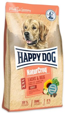 Happy Dog NaturCroq Lachs & Reis - Сухий корм з лососем та рисом для дорослих собак усіх порід, 11 кг