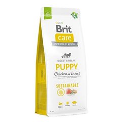 Brit Care Dog Sustainable Puppy - Екологічний сухий корм з куркою та комахами для цуценят, 12 кг
