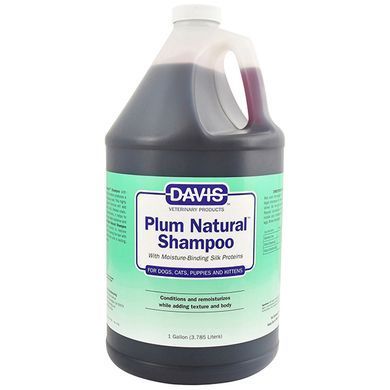 Davis Plum Natural Shampoo Дэвис Натуральная слива Шампунь-концентрат с протеинами шелка для собак и кошек, 3,8 л