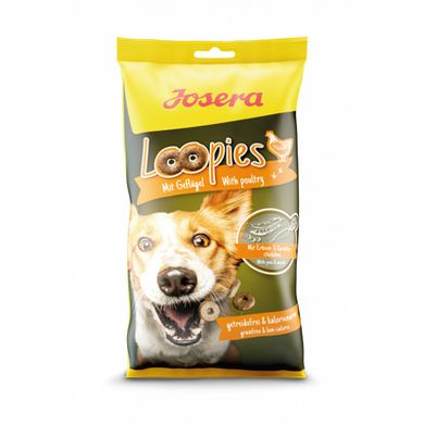 Josera Loopies Geflügel - Лакомство с курицей для собак, 150 г