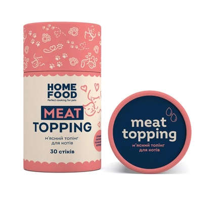 Home Food Мясной топинг для кошек в стиках в тубусе, 3г х 30 шт