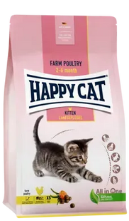 Happy Cat Kitten Land-Geflugel Сухий корм з м'ясом птиці для кошенят, 4 кг