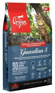 Orijen Cat Guardian 8 Сухий корм з м'ясом та рибою для кошенят та котів, 4,5 кг