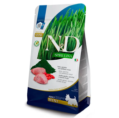 Farmina N&D Spirulina Mini Lamb - Сухий беззерновий корм для дорослих собак дрібних порід з ягнятком, спіруліною та ягодами годжі, 2 кг