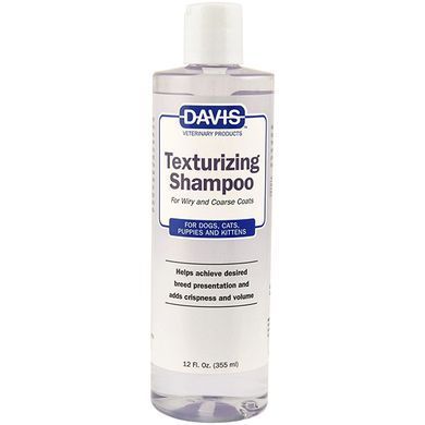 Davis Texturizing Shampoo Девіс Текстуруючий Шампунь-концентрат для жорсткої та об&rsquo;ємної шерсті у собак і котів, 355 мл