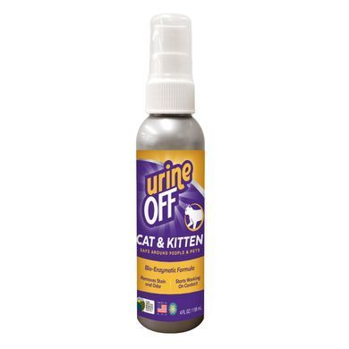 TropiClean Urine Off Тропіклін Спрей для видалення органічних плям та запахів для кошенят та котів, 118 мл