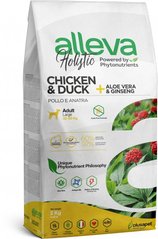 Alleva Holistic Adult Chicken&Duck Maxi Повнораціонний корм з куркою та качкою з додаванням алое вера та кореня женьшеня для дорослих собак великих порід 2 кг