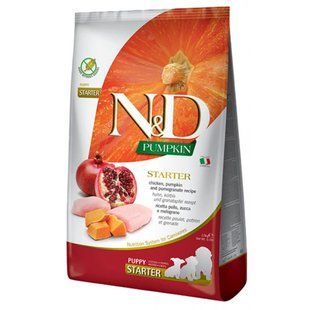 Farmina N&D Pumpkin Chicken & Pomegranate Starter Puppy All Breed Фарміна Стартер Беззерновий корм з куркою та гранатом для цуценят всіх порід, 2,5 кг