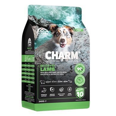 Charm Grass-Fed Lamb Чарм Сухой беззерновой корм из ягненка для собак, 340 г