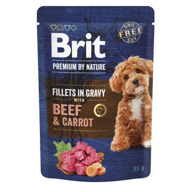 Brit Premium Fillets in Gravy Multipack Мультипак влажный корм филе в соусе для собак малых пород, 12 шт х 85 г